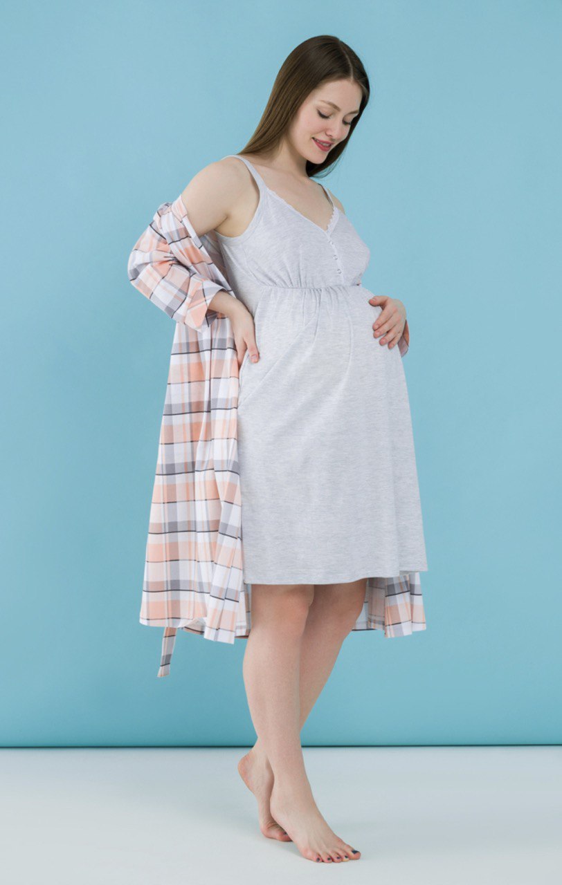 Платье домашнее для беременных и кормящих мам