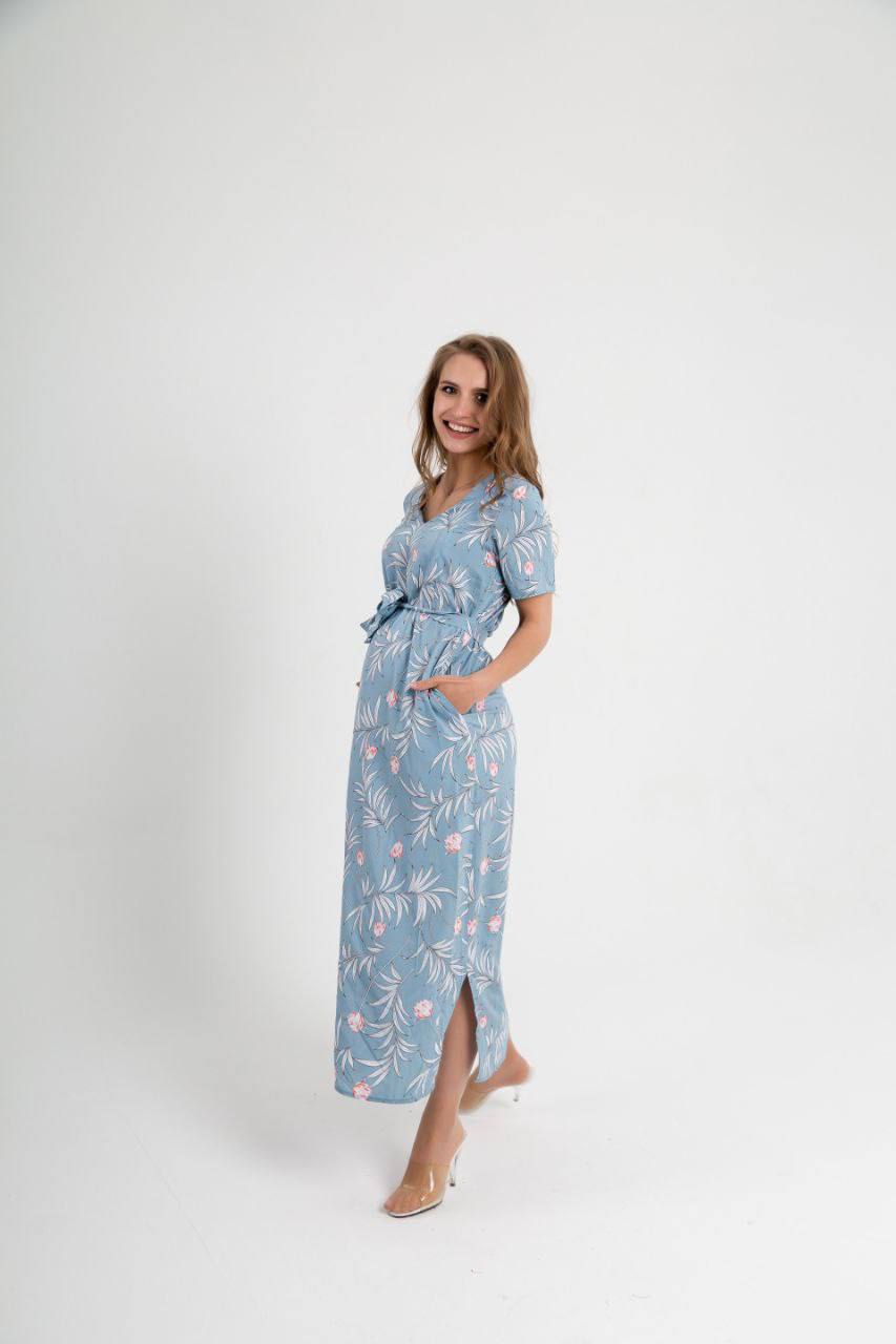 Лёгкое платье для беременных и кормящих мам